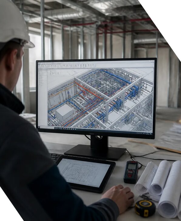 Создание BIM модели инженерных сетей для объектов в Первоуральске
